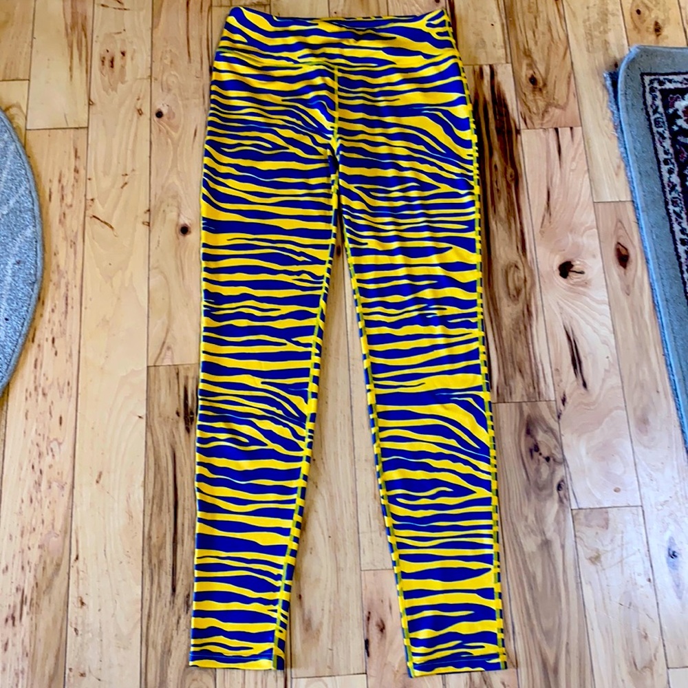 University of Michigan Wolverines Striped Leggings